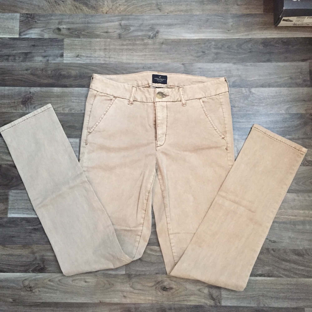 American Eagle khaki chinos, size 10 long.